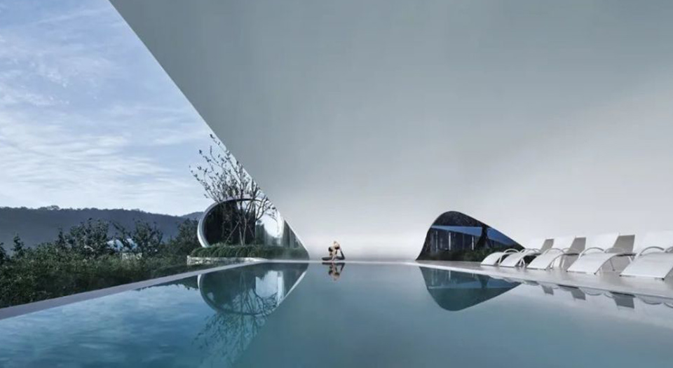 Jiunvfeng bubble pool uses AQUA air source heat pump Jiunvfeng bubble pool uses AQUA air source heat pump