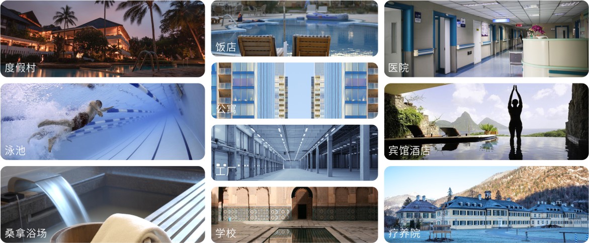 V系列熱泵應用領域 V系列熱泵應用領域